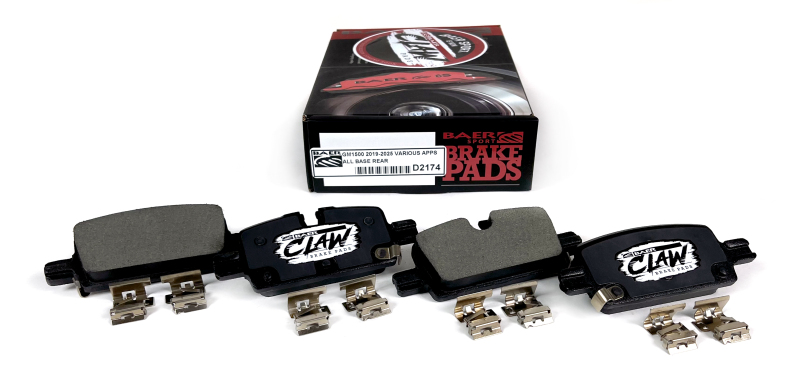 Cadillac Escalade ESV Brake Kit - Rear - Baer Brakes - Slot, Drilled and Zinc-Plated Rotors + Ceramic Performance Street Pads - `21-`24